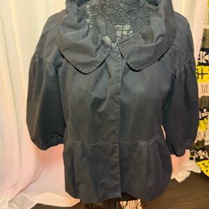 French Connection Black Peplum Jacket